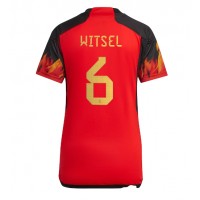 Camiseta Bélgica Axel Witsel #6 Primera Equipación Replica Mundial 2022 para mujer mangas cortas